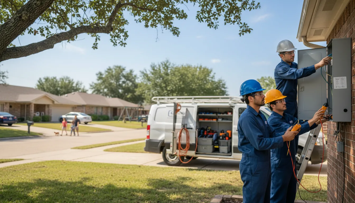 Certified electrician providing emergency electrical services in Chestnutridge, MO